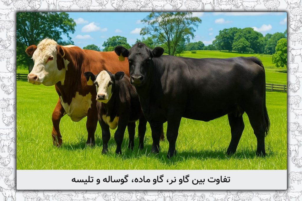 تفاوت‌ بین گاو نر، گاو ماده، گوساله و تلیسه - 18