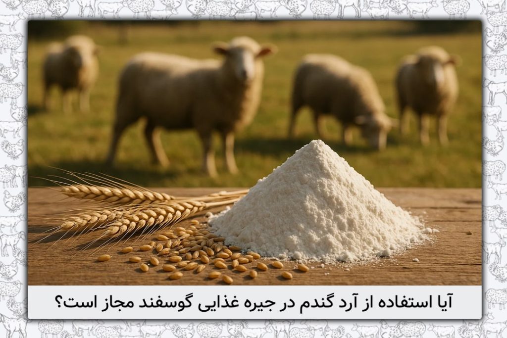 ایا استفاده از آرد در جیره غذایی گوسفند مجاز است؟