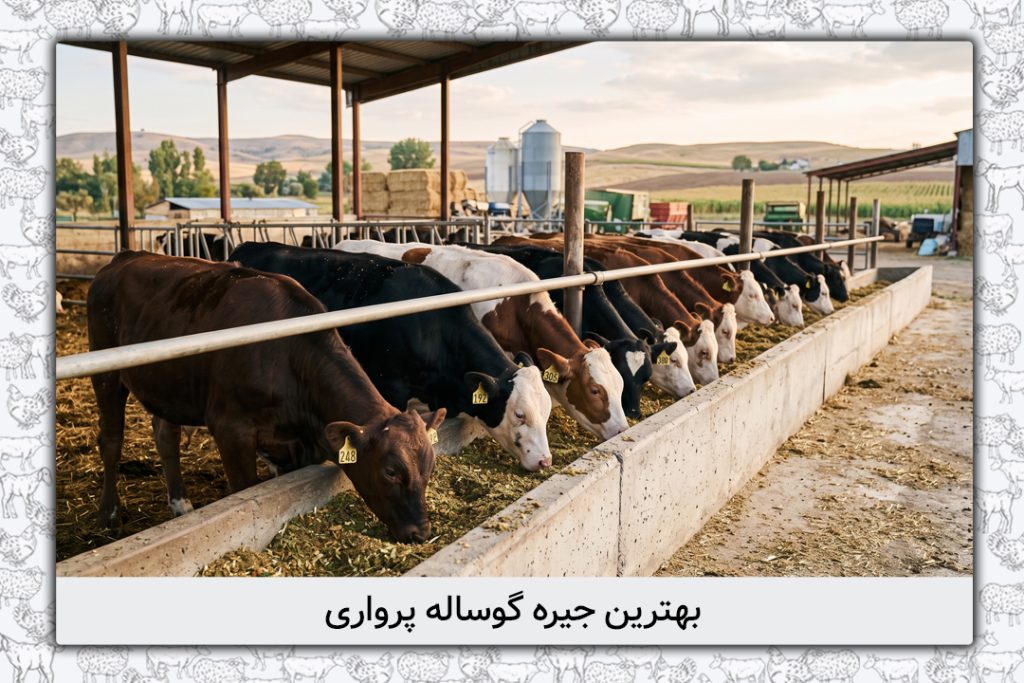 بهترین جیره گوساله پرواری 2 جیره گوساله پرواری